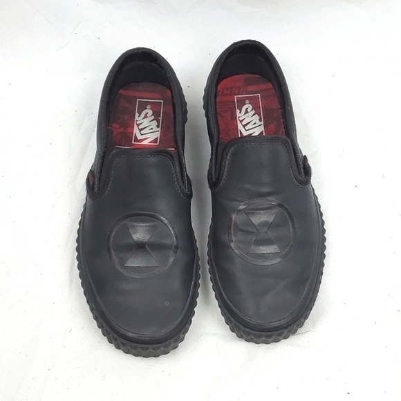 Vans Marvel Black Widow Classic Slip On Sneaker - Picture 2 of 8
